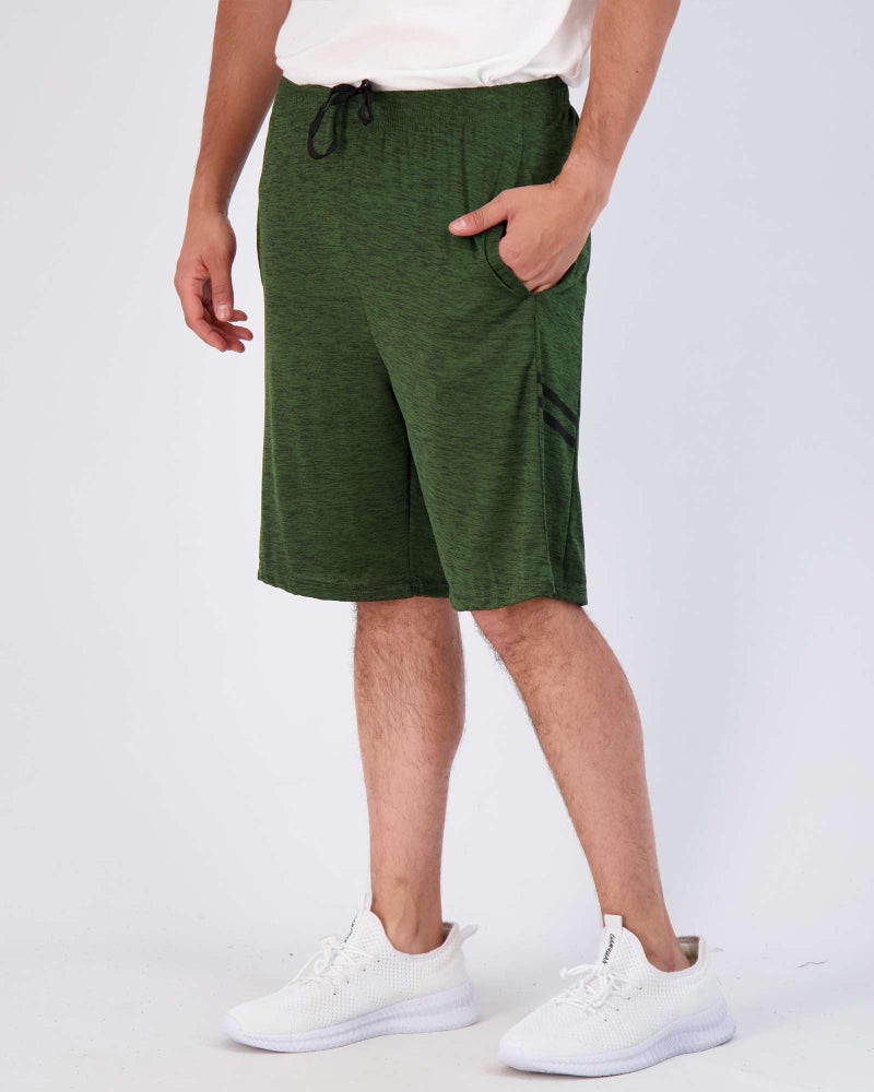 REALESSENTIALS Real Essentials Menâ€™s 5 Pack: 9" Dry-Fit Shorts â€“ Athletic Gym, Workout, Basketball, Running, Casual Lounge Active Pockets, Set 8, M - Image 4